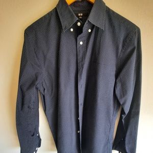 Uniqlo Black Polkadots Buttoned Up ShirtsSMALL